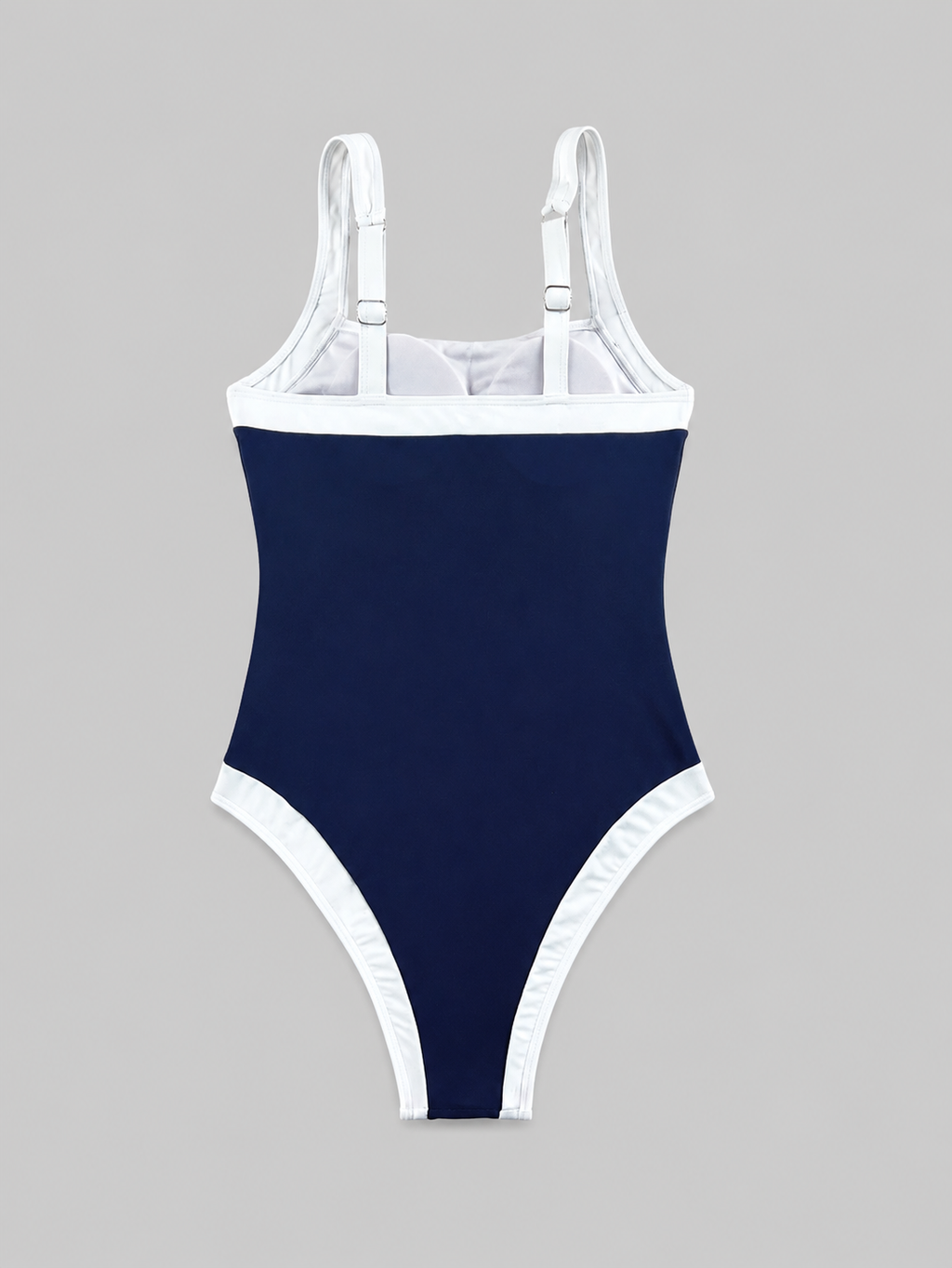 Contrast-Trim One-Piece Swimsuit