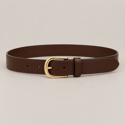 Mocha Buckle Belt