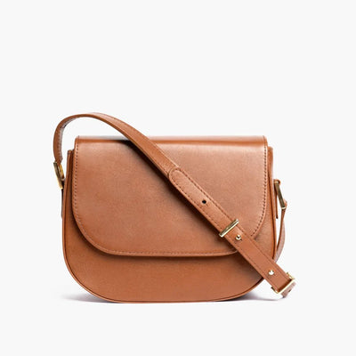Tan Saddle Crossbody Bag