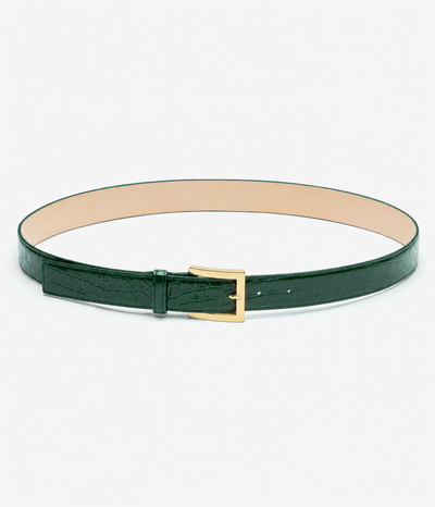 Emerald Croc Effect Belt