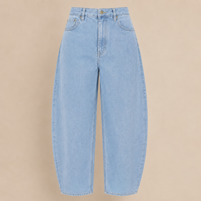 Light Wash Barrel Leg Jeans