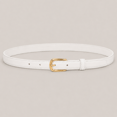 White Buckle Belt