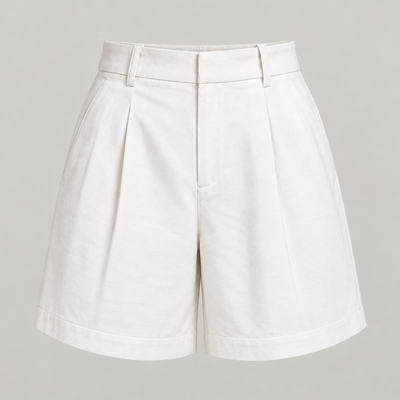 Off-White Pleated Tailored Shorts